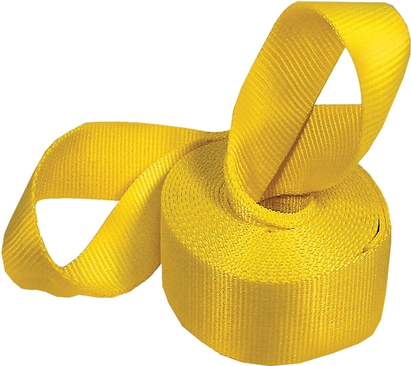 KEEPER Keeper 02922 Recovery Strap, 15,000 lb, 2 in W, 20 ft L, Hook End, Nylon, Yellow AUTOMOTIVE KEEPER