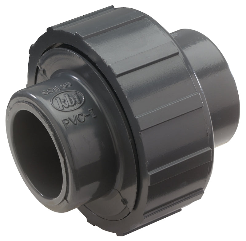 B & K INDUSTRIES NDS U-2000-S Pipe Union, 2 in, Slip-Joint, Gray, SCH 80 Schedule, 150 psi Pressure