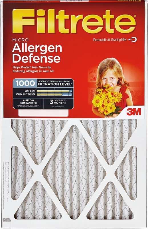 FILTRETE Filtrete 9802-2PK-HDW Air Filter, 1 in Thick, 20 in L, 20 in W, 11 MERV, 1000 um MPR PLUMBING, HEATING & VENTILATION FILTRETE