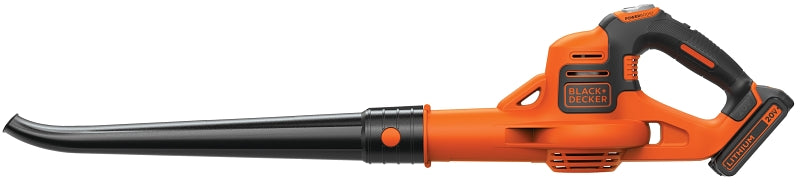 BLACK & DECKER LAWN Black+Decker LSW321 Cordless Sweeper, Battery Included, 20 V, Lithium-Ion, 100 cfm Air, 25 min Run Time OUTDOOR LIVING & POWER EQUIPMENT BLACK & DECKER LAWN