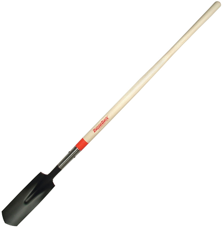 RAZOR-BACK Razor-Back 47171 Trenching Shovel, 4-1/4 in W Blade, Steel Blade, Hardwood Handle, Straight Handle, 48 in L Handle