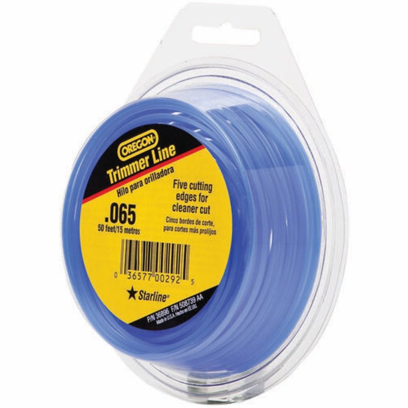 OREGON CUTTING SYSTEMS Oregon 619766/36896 Trimmer Line, 50 ft L, 0.065 in Dia OUTDOOR LIVING & POWER EQUIPMENT OREGON CUTTING SYSTEMS