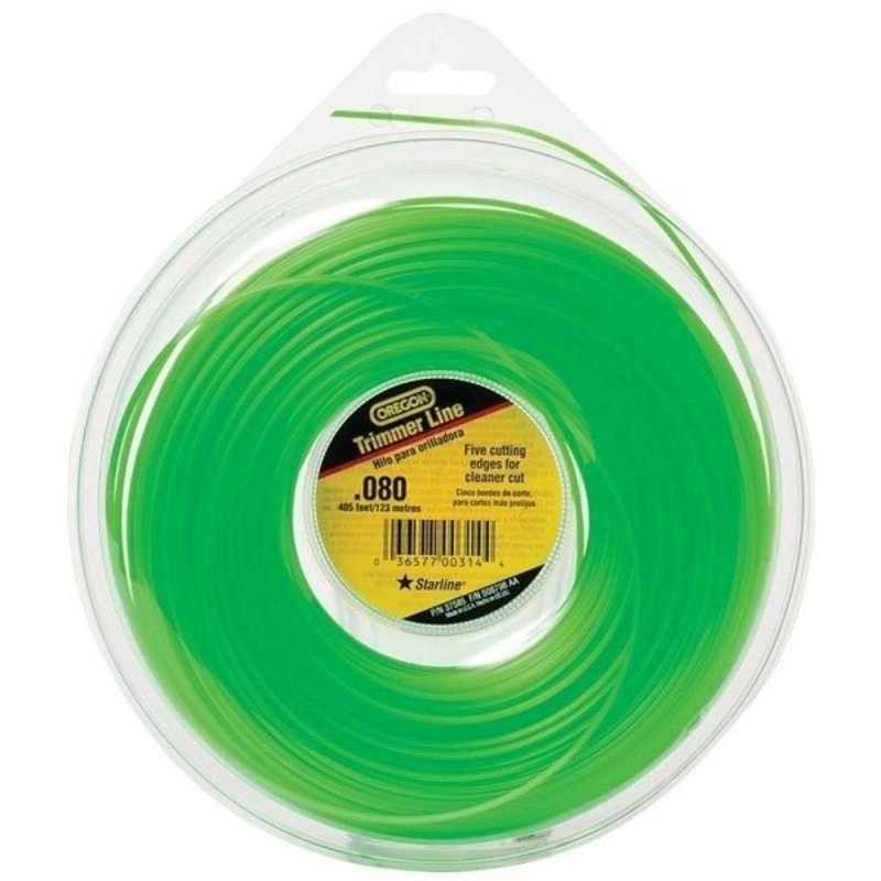 OREGON Oregon 619772/37585 Trimmer Line, 0.080 in Dia, 405 ft L, Co-Polymer OUTDOOR LIVING & POWER EQUIPMENT OREGON