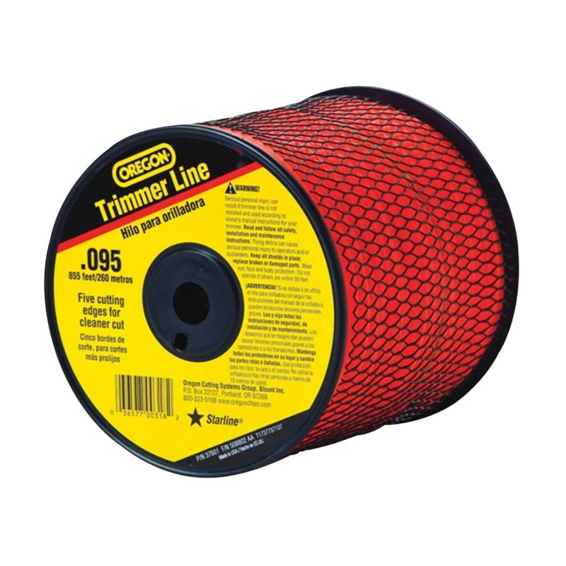OREGON Oregon 619776/37601 Trimmer Line, 0.095 in Dia, 855 ft L, Co-Polymer