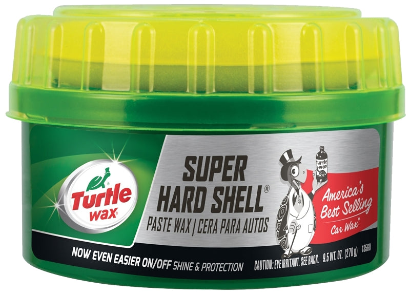 TURTLE WAX Turtle Wax SUPER HARD SHELL T223R Car Wax, 9.5 oz, Paste, Solvent AUTOMOTIVE TURTLE WAX