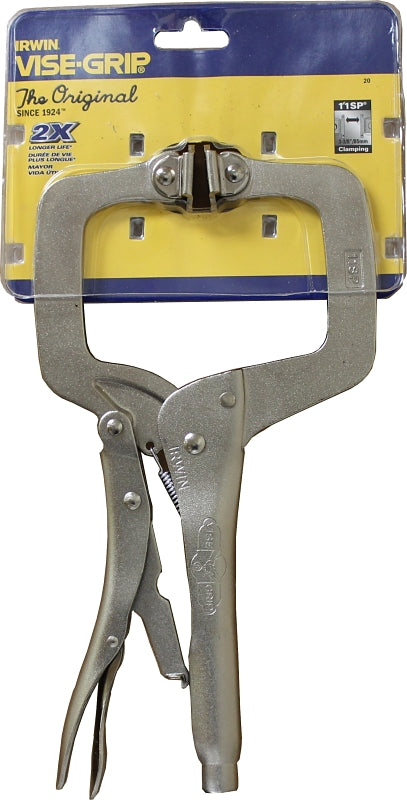 IRWIN Irwin 20 C-Clamp, 1000 lb Clamping, 3-3/8 in Max Opening Size, 2-5/8 in D Throat
