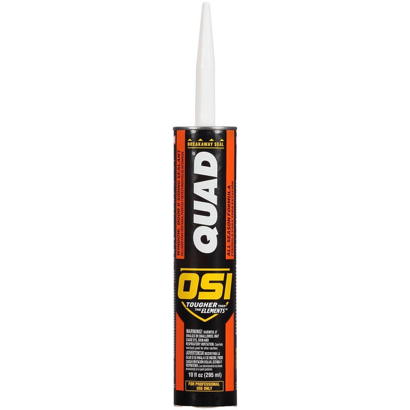 OSI OSI 827837 Advanced Formula Sealant, Clear, 7 days Curing, 20 to 100 deg F, 10 oz Cartridge