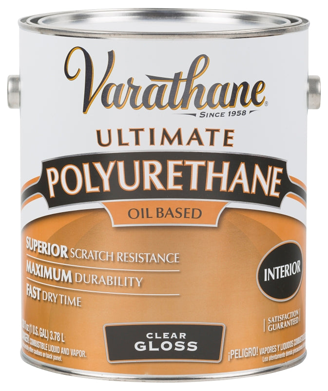 VARATHANE Varathane 9031 Polyurethane, Gloss, Liquid, Clear, 1 gal, Can PAINT VARATHANE