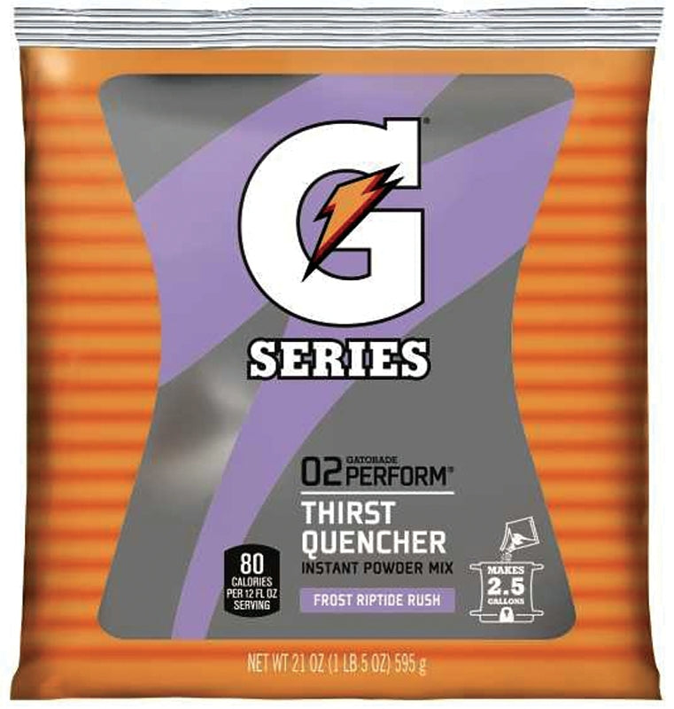 GATORADE Gatorade 33673 Thirst Quencher Instant Powder Sports Drink Mix, Powder, Riptide Rush, 21 oz Pack