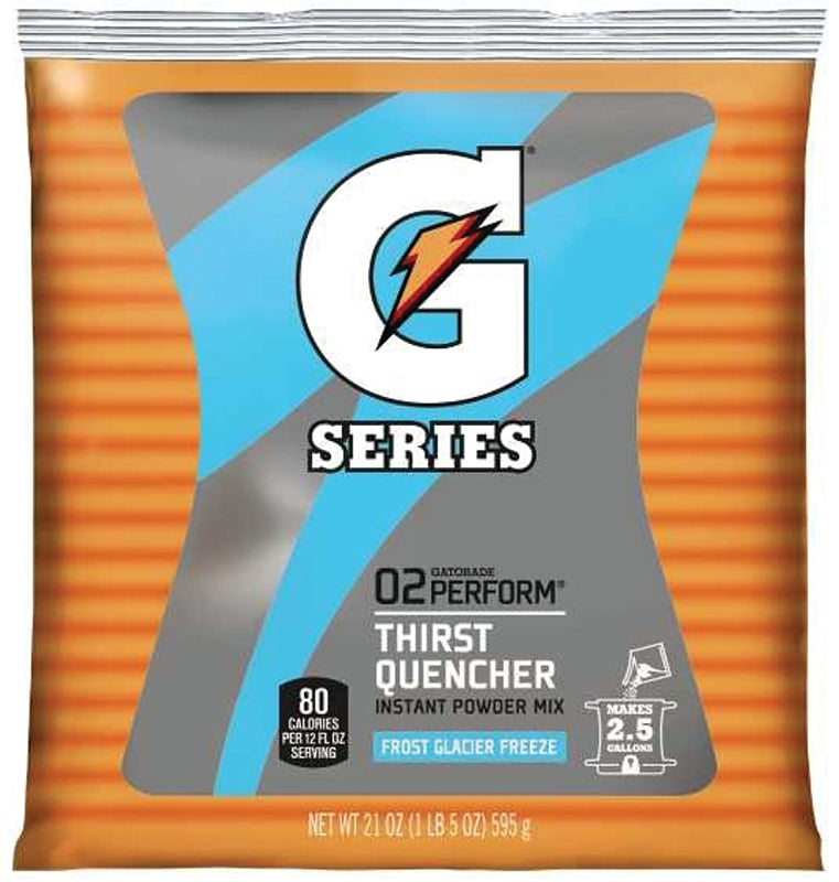 GATORADE Gatorade 33677 Thirst Quencher Instant Powder Sports Drink Mix, Powder, Glacier Freeze Flavor, 21 oz Pack HOUSEWARES GATORADE