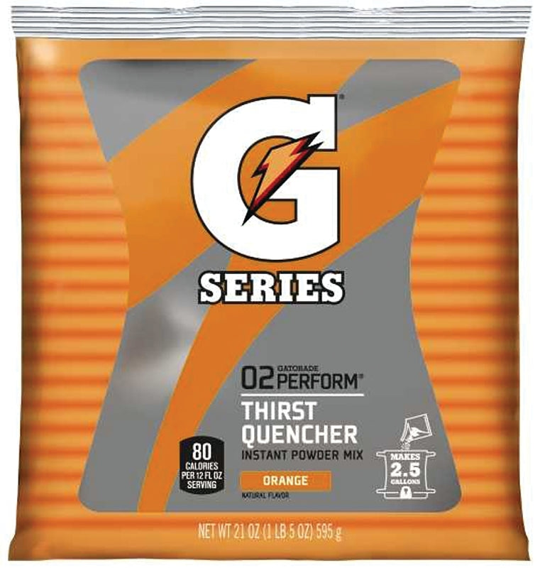 GATORADE Gatorade 03970 Thirst Quencher Instant Powder Sports Drink Mix, Powder, Orange Flavor, 21 oz Pack HOUSEWARES GATORADE