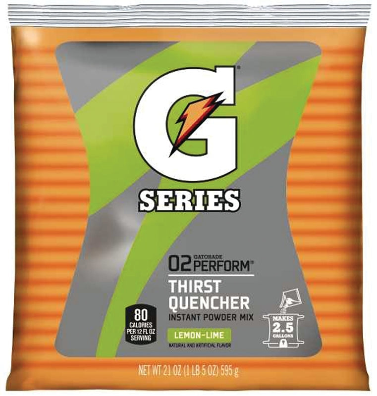 GATORADE Gatorade 03969 Thirst Quencher Instant Powder Sports Drink Mix, Powder, Lemon-Lime Flavor, 21 oz Pack HOUSEWARES GATORADE