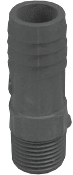 BOSHART INDUSTRIES Boshart UPPIA-0507 Pipe Adapter, 1/2 x 3/4 in, MPT x Insert, Polyethylene, Gray PLUMBING, HEATING & VENTILATION BOSHART INDUSTRIES