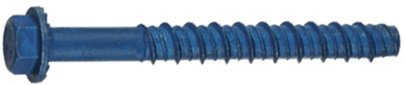 TAPCON Tapcon 50404 Screw Anchor, Hex Drive, Steel, Metallic, 2 PK