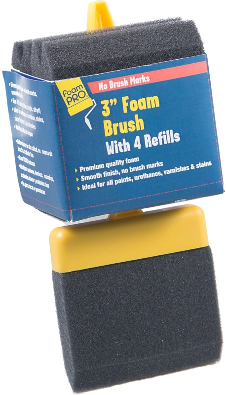 FOAMPRO Foampro 73-4 Paint Brush, 3 in W Brush PAINT FOAMPRO
