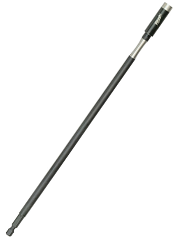 MILWAUKEE Milwaukee SHOCKWAVE 48-32-4512 Series Bit Holder with C-Ring, 12 in L, 1/4 in Drive, Hex Drive, 1/4 in Shank, Hex Shank TOOLS MILWAUKEE