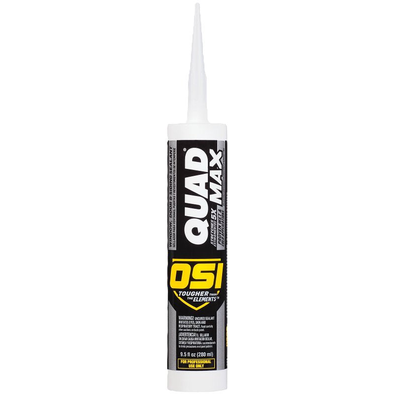 OSI OSI QUAD MAX 1868684 Sealant, White, -14 to 158 deg F, 9.5 oz Cartridge
