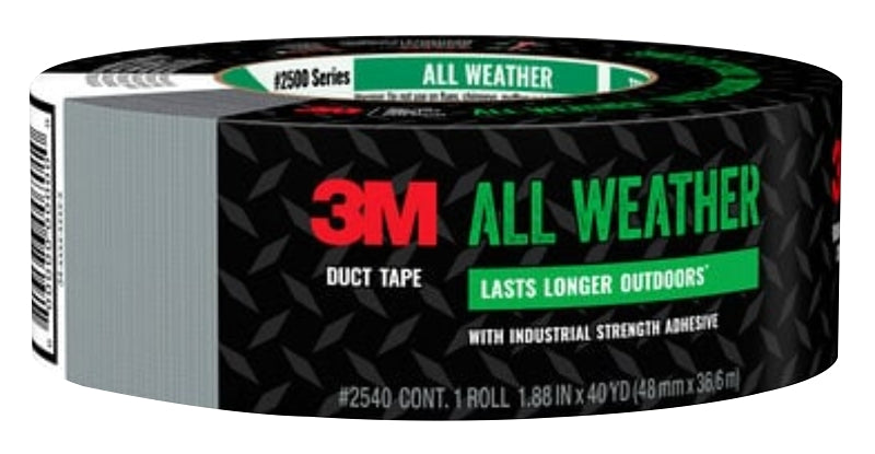 3M 3M 2540 Duct Tape, 40 yd L, 1.88 in W, Polyethylene Backing, Gray PAINT 3M