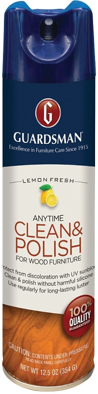 GUARDSMAN Guardsman 460300 Wood Furniture Polish, 12.5 oz, Aerosol, Lemon Fresh CLEANING & JANITORIAL SUPPLIES GUARDSMAN
