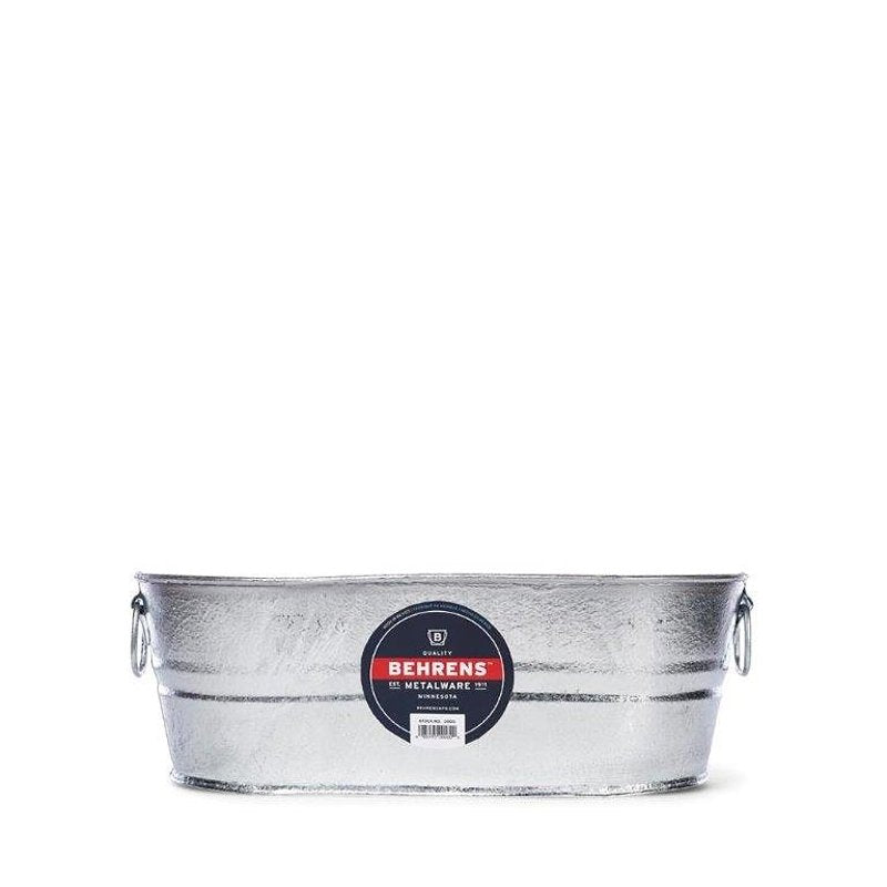 BEHRENS MANUFACTURING Behrens 00-0V Wash Tub, 4 gal Capacity, Steel