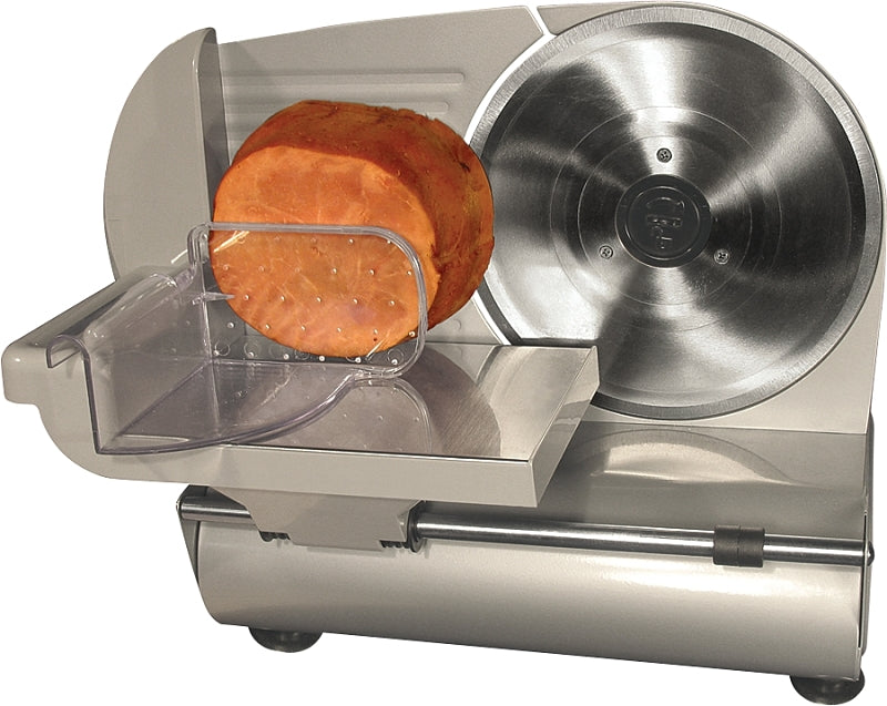 WESTON PRODUCTS Weston 61-0901-W Electric Meat Slicer, Stainless Steel, Silver