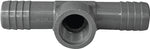 BOSHART INDUSTRIES Boshart UPVCFRT-070705 Combination Hose Reducing Tee, 3/4 x 1/2 in, Insert x Insert x FPT, PVC, Black PLUMBING, HEATING & VENTILATION BOSHART INDUSTRIES