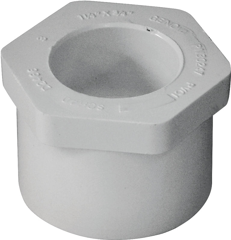 IPEX IPEX 435651 Reducing Bushing, 1-1/4 x 3/4 in, Spigot x Socket, White, SCH 40 Schedule, 150 psi Pressure LAWN & GARDEN IPEX