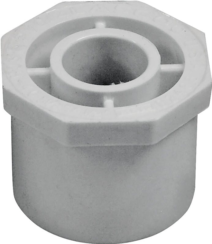 IPEX IPEX 435653 Reducing Bushing, 1-1/2 x 1/2 in, Spigot x Socket, White, SCH 40 Schedule, 150 psi Pressure
