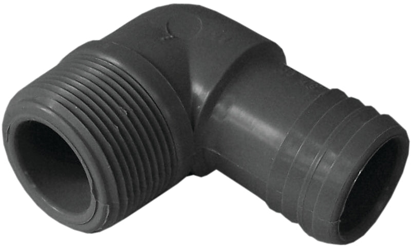BOSHART INDUSTRIES Boshart UPPME-15 Combination Elbow, 1-1/2 in, MPT, 1-1/24 in, Insert, Polypropylene PLUMBING, HEATING & VENTILATION BOSHART INDUSTRIES