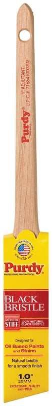 PURDY Purdy 144024010 Paint Brush, 1 in W, Angular Brush, 2-1/8 in L Bristle, China Bristle, Rat Tail Handle PAINT PURDY