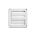 LAMBRO Lambro 2676W Louvered Vent, 4 in L, 4.64 in W, Plastic, White, Wall Installation PLUMBING, HEATING & VENTILATION LAMBRO