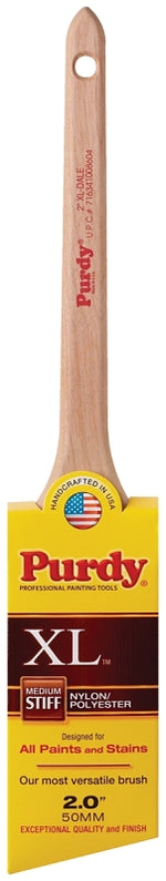 PURDY Purdy 080320 Trim Brush, Natural Hardwood Handle, 2 in W, Nylon/Polyester Bristle PAINT PURDY