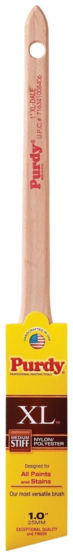 PURDY Purdy 144080310 Paint Brush, 1 in W, Angular Brush, Nylon/Polyester Bristle, Rat Tail Handle PAINT PURDY