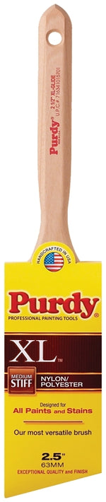PURDY Purdy 152325 Trim Brush, 2-1/2 in W, Nylon/Polyester Bristle, Fluted Handle PAINT PURDY