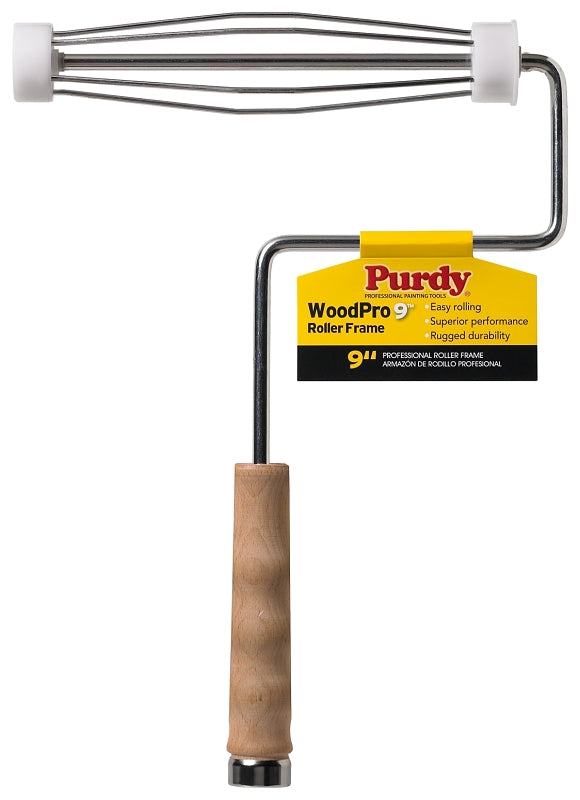 PURDY Purdy 14B744009 Roller Frame, 9 in L Roller, Polypropylene Handle, Threaded Handle