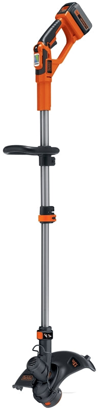 BLACK & DECKER LAWN Black+Decker LST136 String Trimmer, Battery Included, 1.5 Ah, 40 V, Lithium-Ion, 1-Speed, 52 in L Shaft