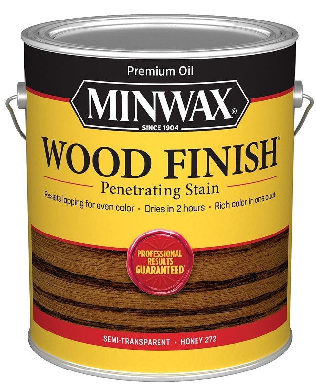 MINWAX Minwax 711490000 Wood Stain, Honey, Liquid, 1 gal, Can