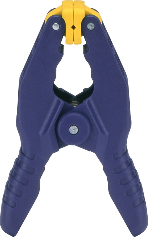 IRWIN Irwin 58100 Spring Clamp, 1 in Clamping, Resin, Blue/Yellow