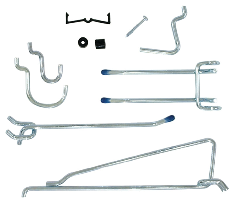 CRAWFORD Crawford 1432A Series Peg Hook, 11 in L x 7-1/2 in W x 1-3/4 in H Dimensions, Silver