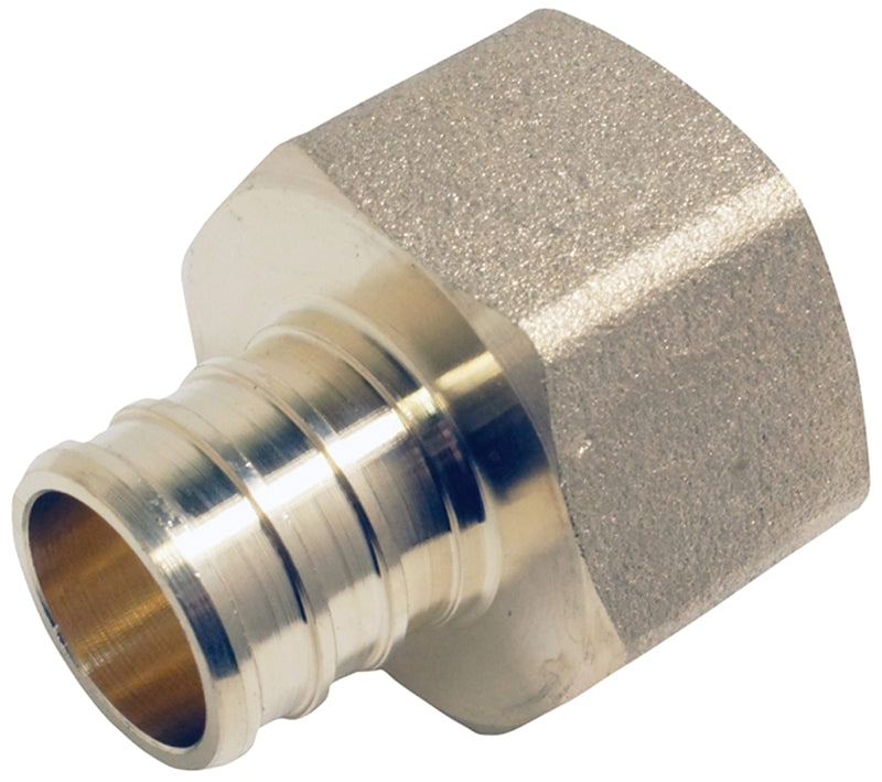 APOLLO Apollo APXFA3434 Pipe Adapter, 3/4 in, PEX x FPT, PEX-B, Brass, 200 psi Pressure