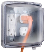 HUBBELL Hubbell MM2410C Cover, 5-3/4 in L, 5-1/2 in W, Polycarbonate, Clear ELECTRICAL HUBBELL