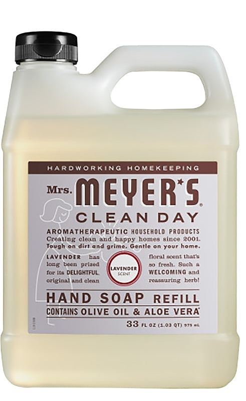 MRS. MEYERS Mrs. Meyer's 11163 Hand Soap, Liquid, Lavender, 33 oz Jug