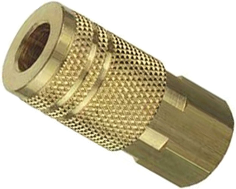 TRU-FLATE Tru-Flate 13-237 Coupler, I/M-Style, 3/8 in, FNPT, Brass