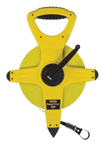 STANLEY STANLEY 34-762 Measuring Tape, 300 ft L Blade, 1/2 in W Blade, Fiberglass Blade, ABS Case, Black/Yellow Case