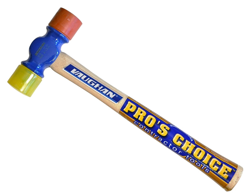 MARSHALLTOWN Vaughan SF12 Hammer, 12 oz Head, Soft Face, Hard Head, Steel Head, 12-1/2 in OAL