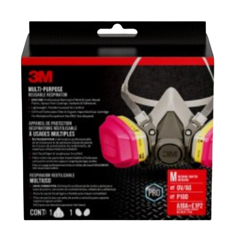 3M 3M 62023HA1-C Valve Respirator, M Mask, P100 Filter Class, Dual Cartridge CLOTHING, FOOTWEAR & SAFETY GEAR 3M