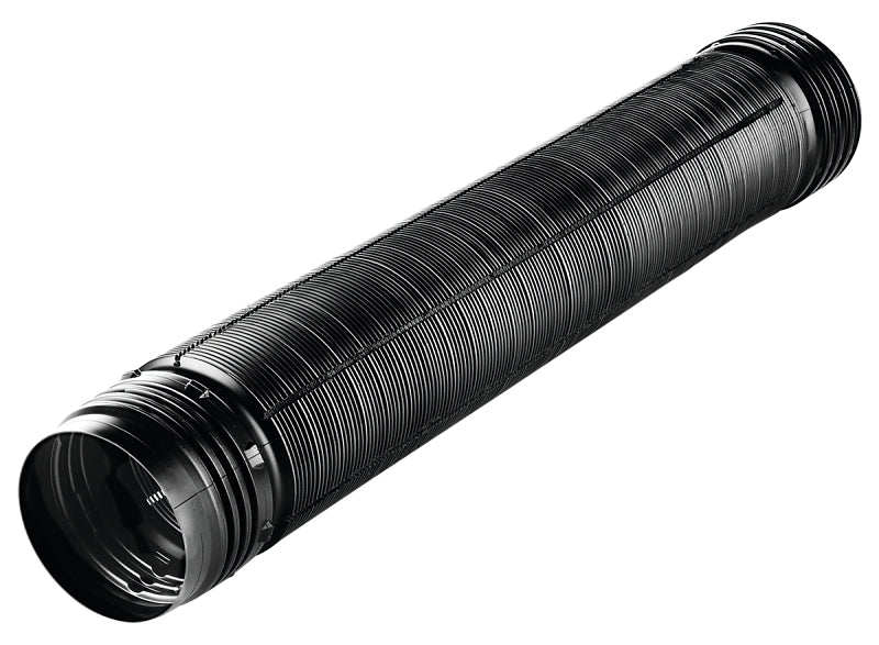AMERIMAX Amerimax 54022 Drain Pipe Tubing, Flexible, 4 in, PVC, Black, 8 ft L