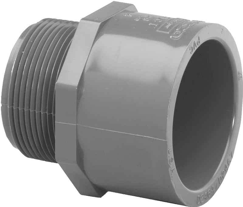 IPEX USA LLC-CANPLAS Lasco 836012BC Pipe Adapter, 1-1/4 in, Slip x MIP, PVC, SCH 80 Schedule