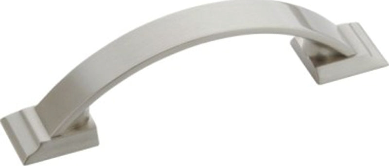 AMEROCK Amerock BP29349G10 Drawer Pull, 4-3/8 in L Handle, 1-1/4 in H Handle, 1-1/8 in Projection, Zinc, Satin Nickel HARDWARE & FARM SUPPLIES AMEROCK