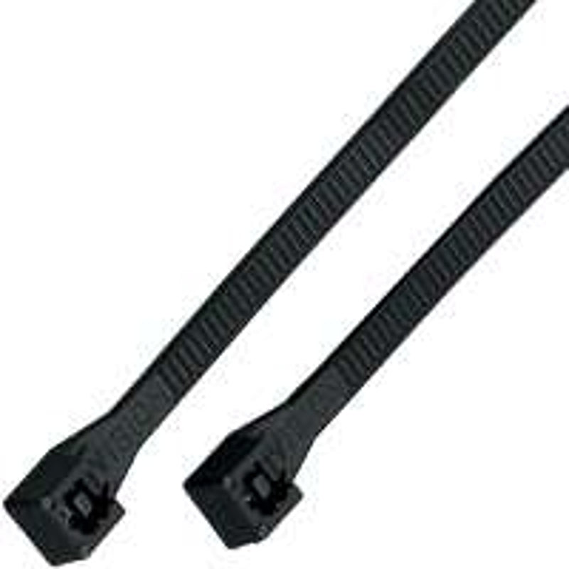 GB Gardner Bender 10097UVL Cable Tie Assortment, 2 in Max Bundle Dia, Nylon, Black